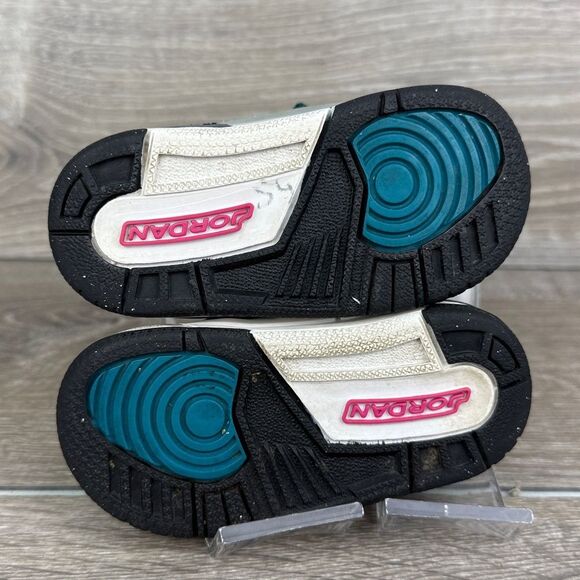 Nike Air Jordan Spizike BT Toddler Boy Sz 5 Space Blue White Mid Lace Sneakers - Picture 8 of 10